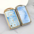 Carsine Toyota Car Key Case Gold Inlaid With Jade Blue / Key case