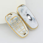 Carsine Hyundai Car Key Case Gold Inlaid With Jade Grey / Key case