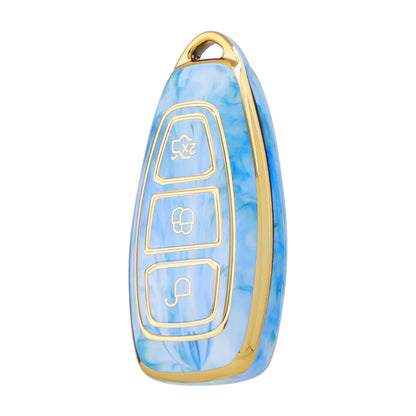 Carsine Ford Car Key Case Gold Inlaid With Jade
