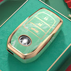 Carsine Toyota Car Key Case Gold Inlaid With Jade Green / Key case