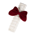 Carsine Cute Puff Car Seat Belt Shoulder Cover Rosette Red