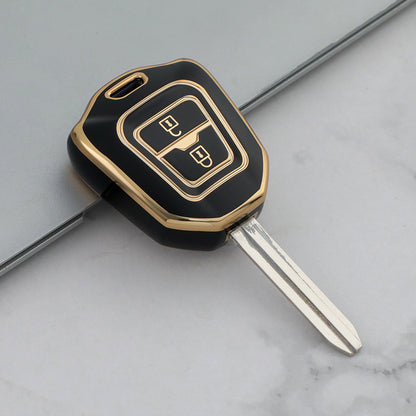 Isuzu Car Key Case Golden Edge