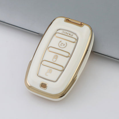 Jeep Dodge Ram Chrysler Car Key Case Golden Edge