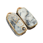 Carsine Fiat Car Key Case Gold Inlaid With Jade