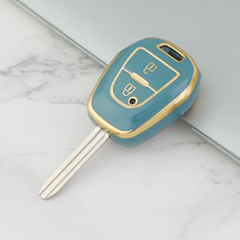 Isuzu Car Key Case Golden Edge