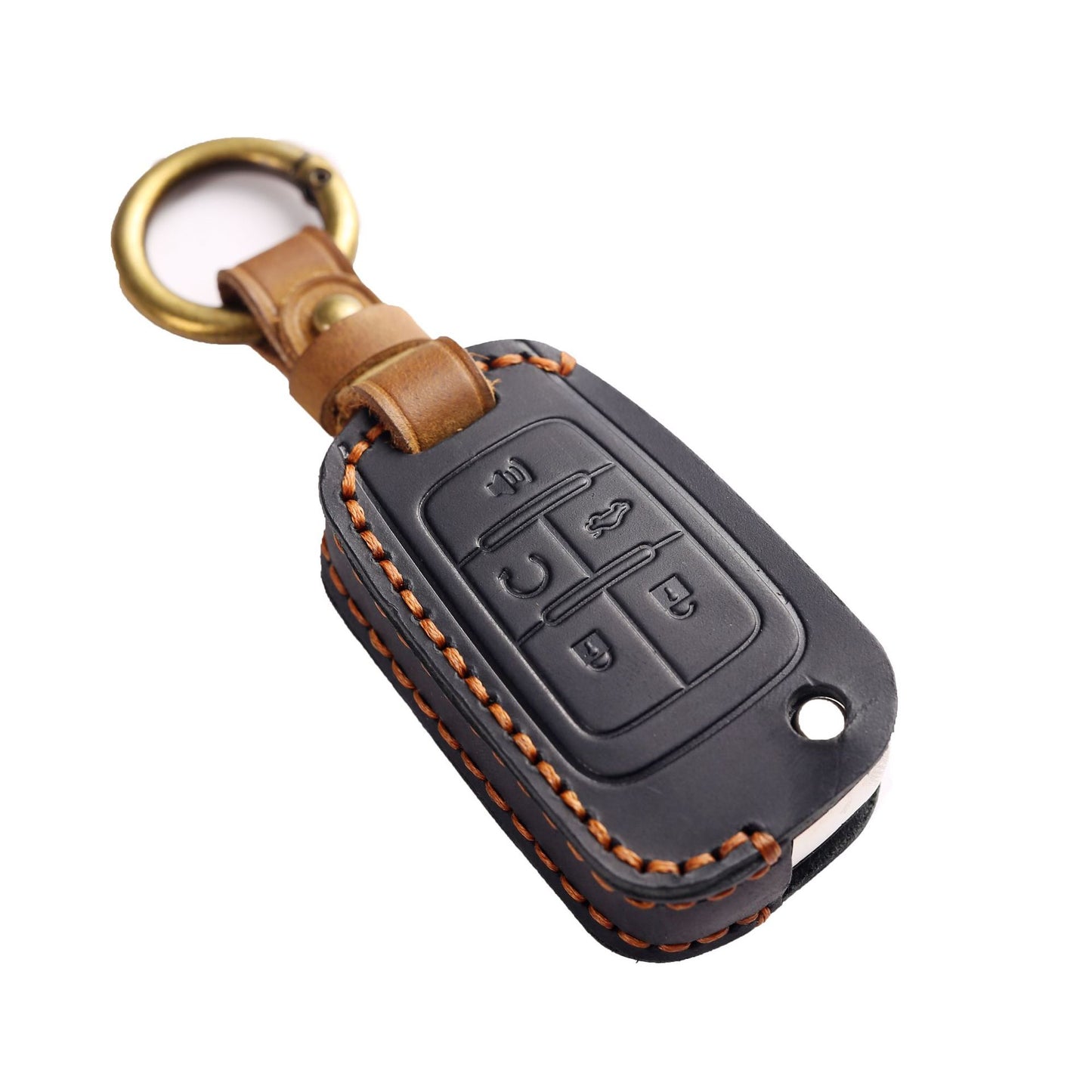 Buick Chevrolet Leather Car Key Cover 2,3,4,5 Button