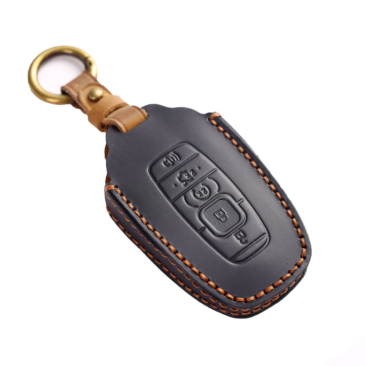 Lincoln Navigator Explorer Aviator Key Cover Leather Car Key Cover 5 Button