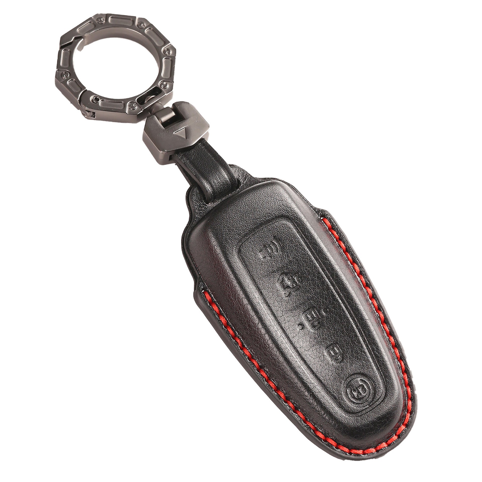 Ford Edge Explorer Lincoln MKT 2017 Navigator Leder-Autoschlüsselhülle mit 5 Tasten