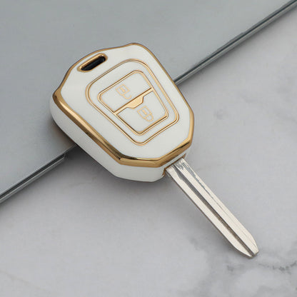 Isuzu Car Key Case Golden Edge