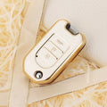 Carsine Golden Edge TPU key fob cover for Honda Civic Jazz City - key fob fitting