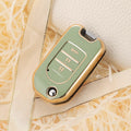 Carsine Golden Edge TPU key fob cover for Honda Civic Jazz City - angle view