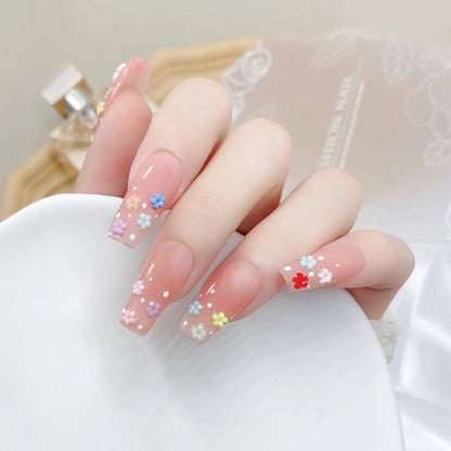 Carsine Hot Selling 6 Grids Macaron 3D Resin Five-petal Flowers Nail Art Deaoration Mixed Small Nail Ball/Crystal/Flamer Accessories