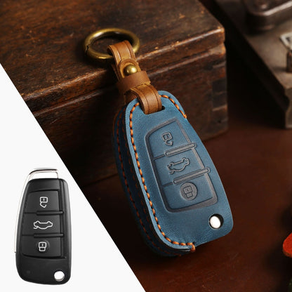 Audi A4L Q3 A3 Leather Car Key Cover