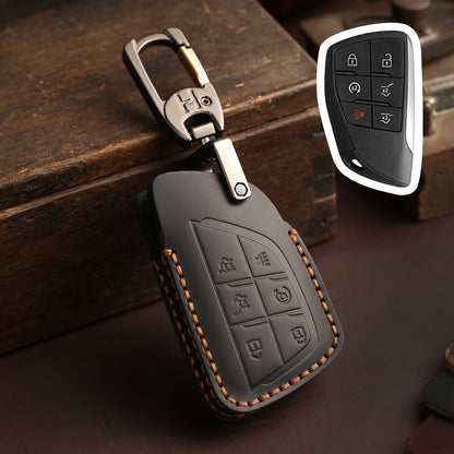 Buick Envision Leather Car Key Cover 3,4,5,6 Button