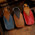 Étui de clé de voiture en cuir Mercedes-Benz 3 ou 4 boutons