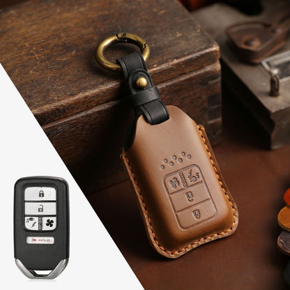 Honda CRV Lingpai XRV Civic Accord Guandao Fit Leather Car Key Cover 2,3,4,5,6 Button