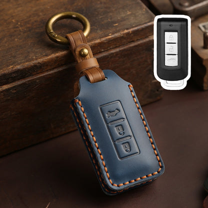 Mitsubishi Leather Car Key Cover 3 Button