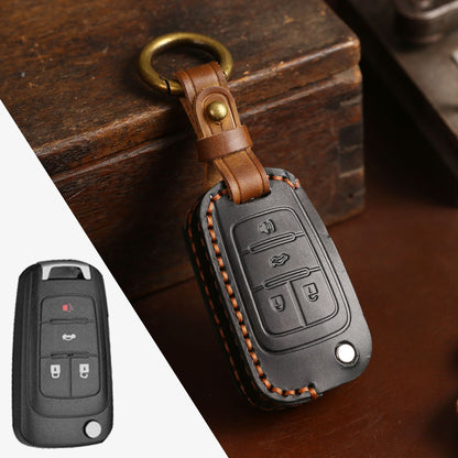 Buick Chevrolet Leather Car Key Cover 2,3,4,5 Button