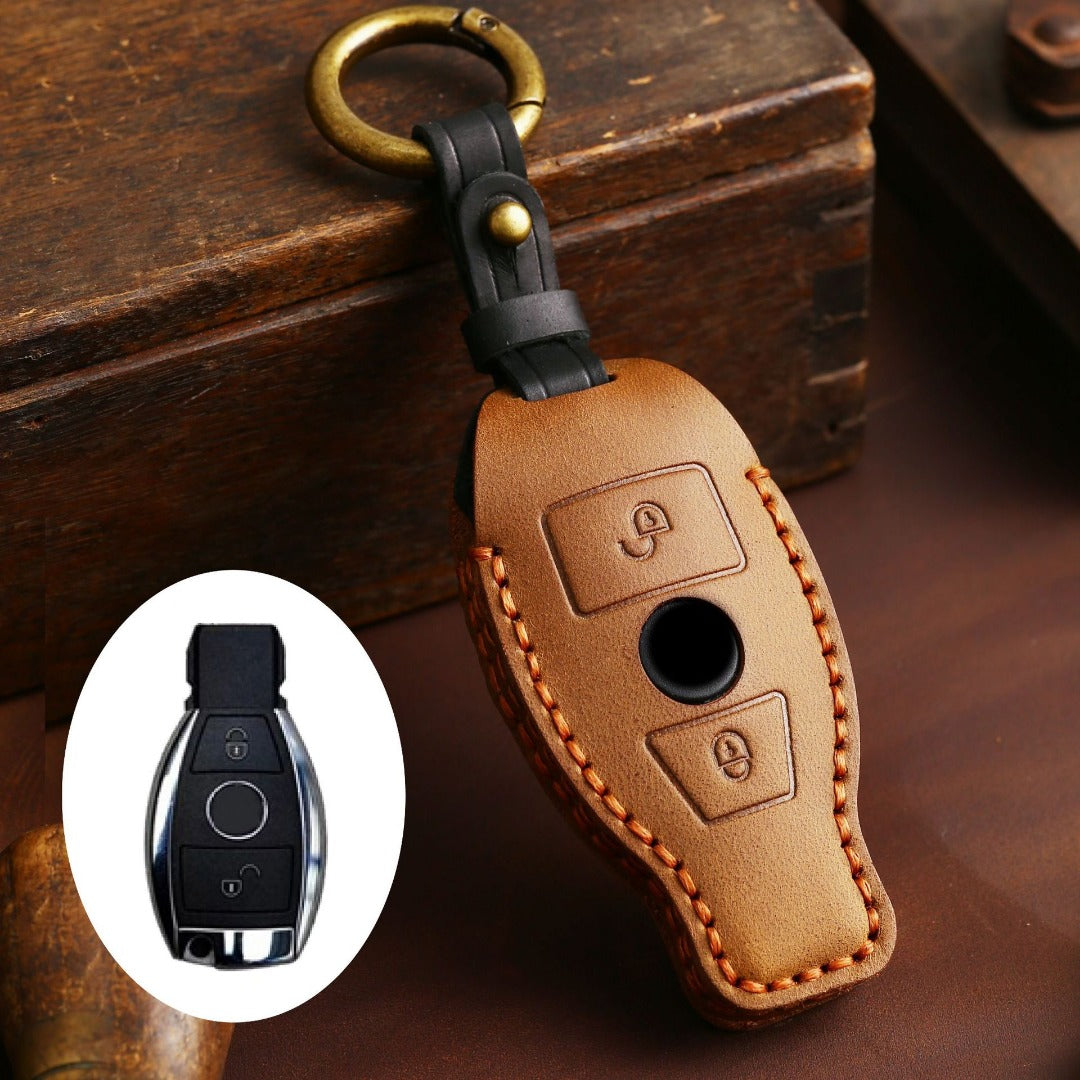 Mercedes Benz Leather Car Key Cover 2,3 Button