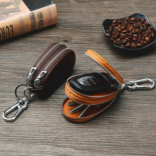 Leather Double Layer Car Key Bag Suitable for All Models