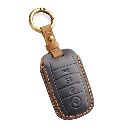 Kia K3 K4 K5 Kx3 kx57 Leather Car Key Cover 3,4 Button