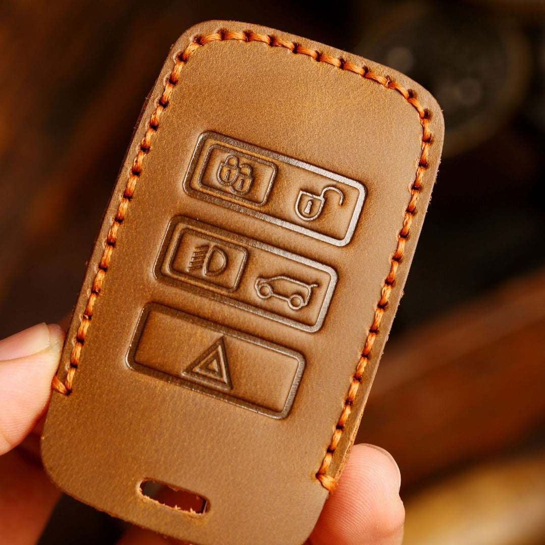 Land Rover Jaguar Leather Car Key Cover