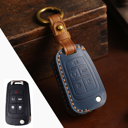 Buick Chevrolet Leather Car Key Cover 2,3,4,5 Button