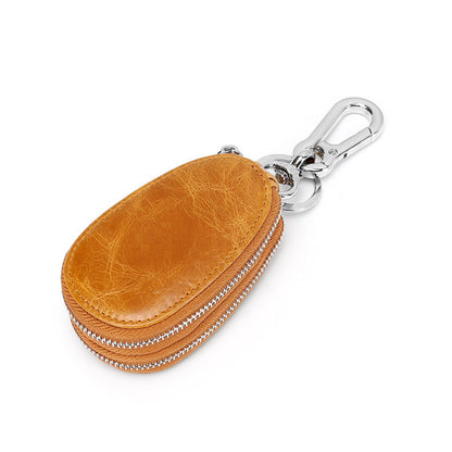 Leather Double Layer Car Key Bag Suitable for All Models