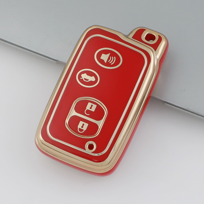 Carsine Toyota Car Key Case Golden Edge Red / Key case