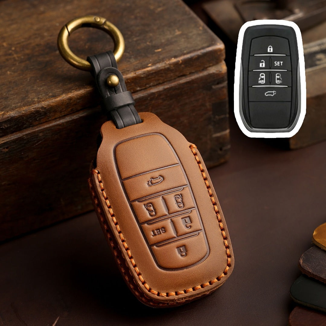 Toyota Sena Grevia Alphard Vellfire Leather Car Key Cover 4,5,6 Button