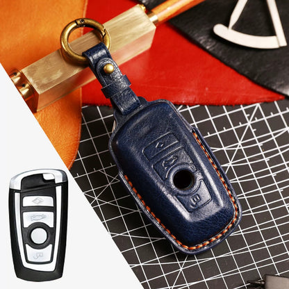 BMW Leather Car Key Cover - Genuine Leather, Premium Fit for All BMW Models