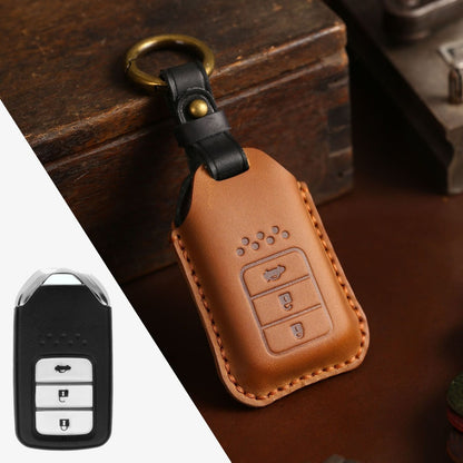 Honda CRV Lingpai XRV Civic Accord Guandao Fit Leather Car Key Cover 2,3,4,5,6 Button