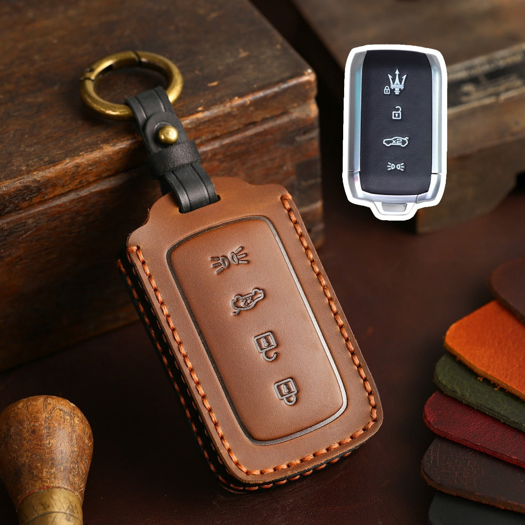 Maserati Leather Car Key Cover