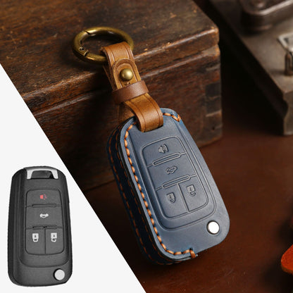 Buick Chevrolet Leather Car Key Cover 2,3,4,5 Button