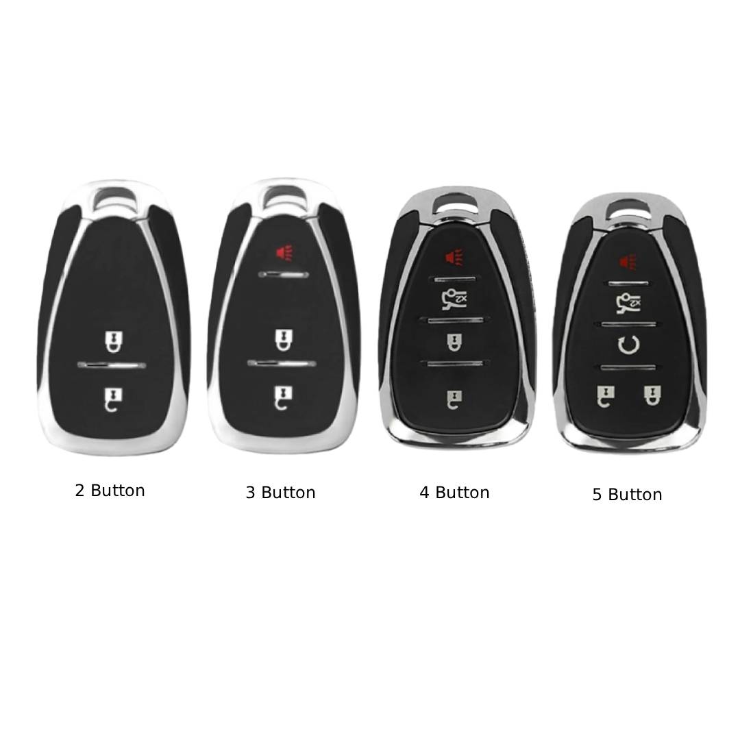 Étui en cuir pour clé de voiture Chevrolet Traverse, Malibu, Cruze, Trax (2, 3, 4, 5 boutons)