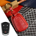 Cadillac Leather Key Cover - Premium Protector for All Models