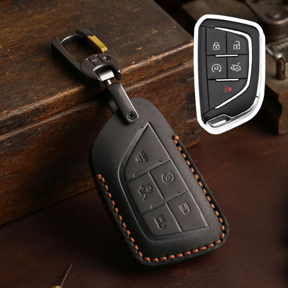 Cadillac CT5 CT4 Leather Car Key Cover 5,6 Button