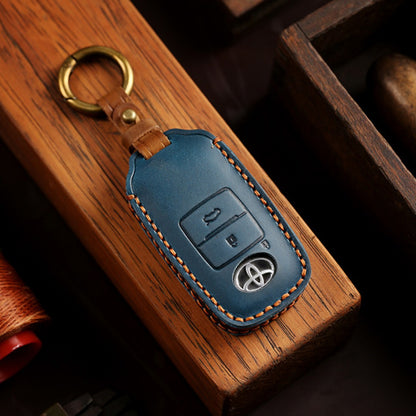 Toyota Yaris Leather Car Key Cover 2,3 Button