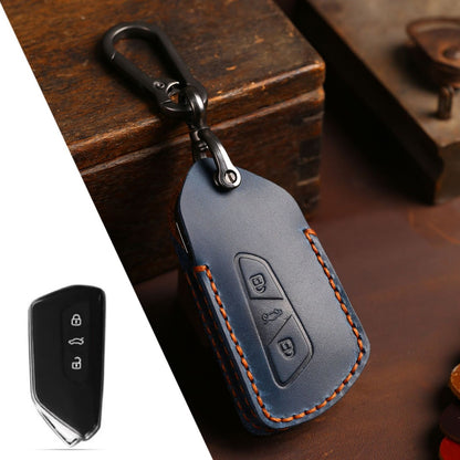 Volkswagen Golf 8 Touron ID6X ID4X ID6 Leather Car Key Cover 3,5 Button