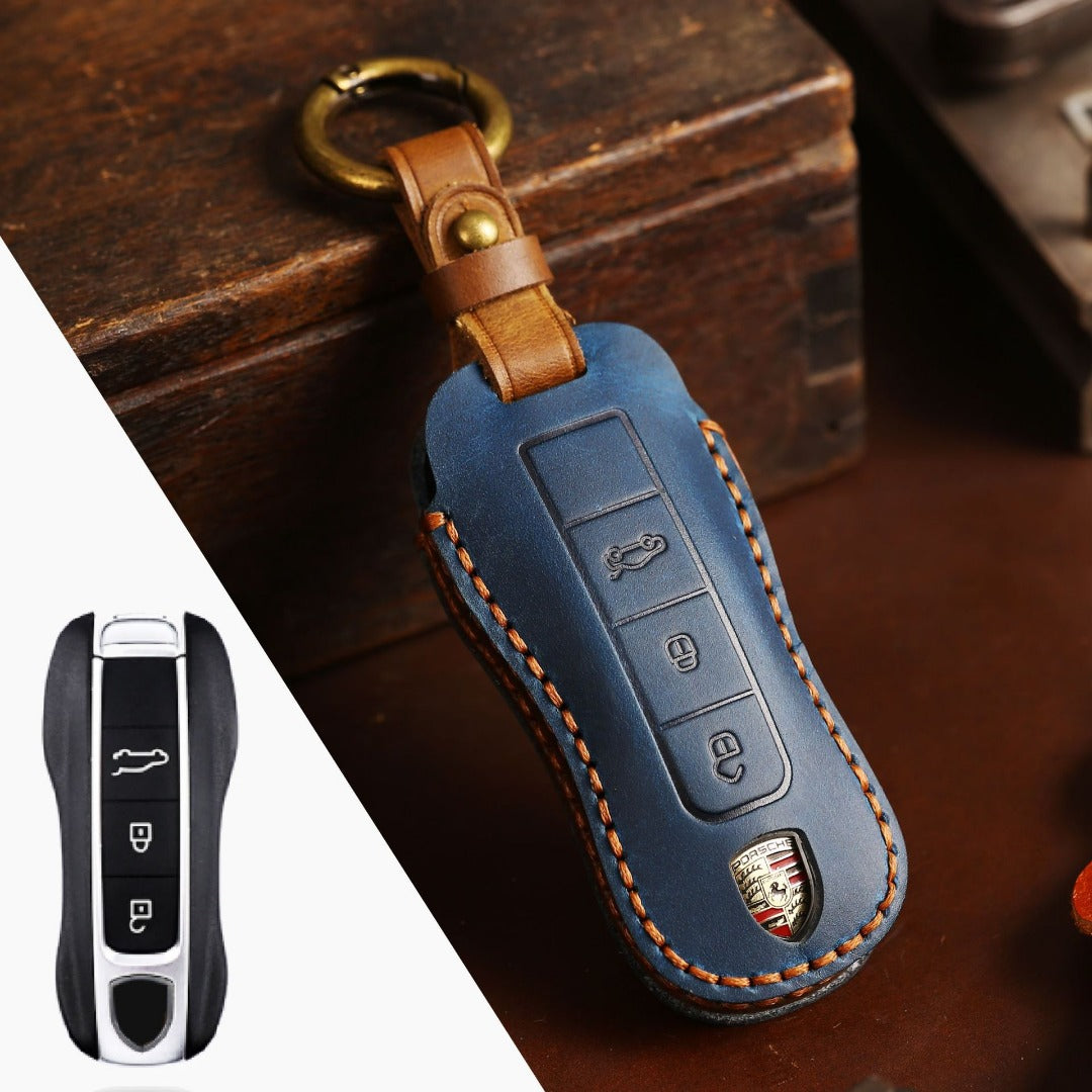 Porsche Leather Car Key Cover