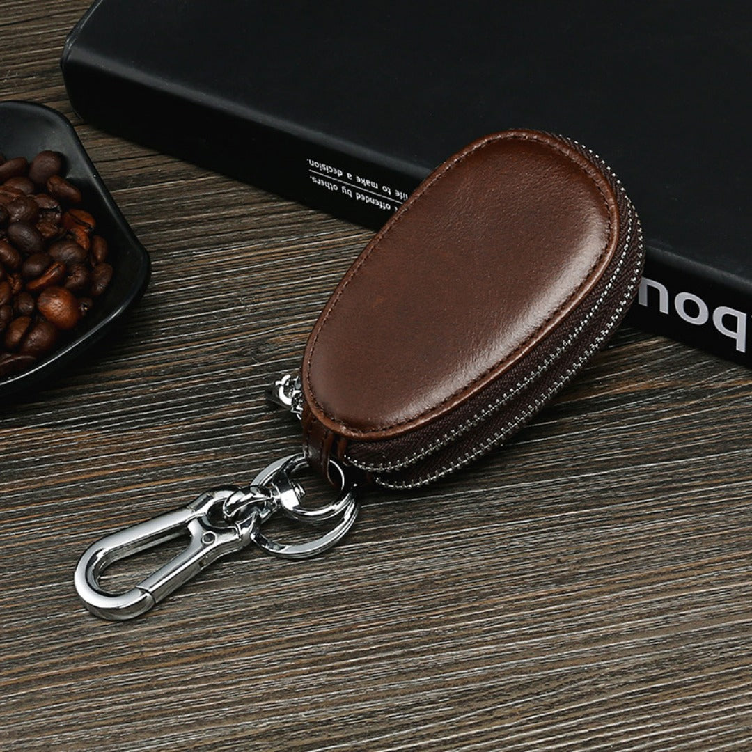 Leather Double Layer Car Key Bag Suitable for All Models