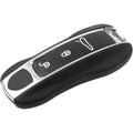 Carsine Porsche Leather Key Fob Cover Black