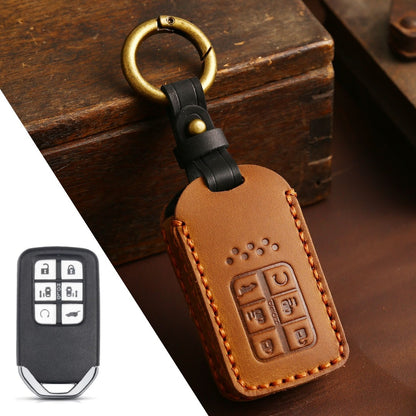 Honda CRV Lingpai XRV Civic Odyssey Elysion Accord Guandao Fit Leather Car Key Cover 2,3,4,5,6 Button