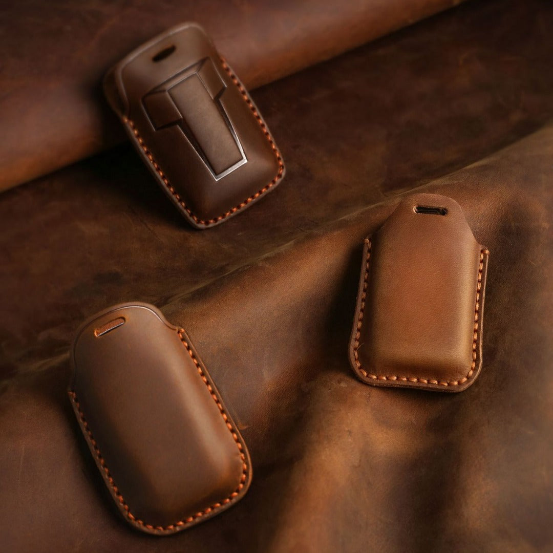 Genesis Leather Car Key Cover 4 Button