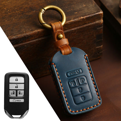 Honda CRV Lingpai XRV Civic Odyssey Elysion Accord Guandao Fit Leather Car Key Cover 2,3,4,5,6 Button