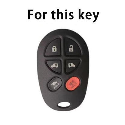 Toyota Sienna Tacoma Tundra Highlander Car Key Case Golden Edge