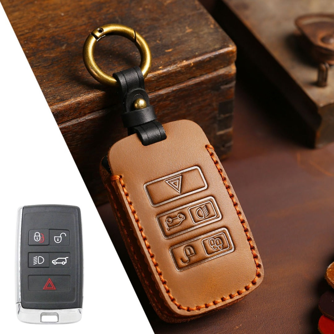 Land Rover Jaguar Leather Car Key Cover