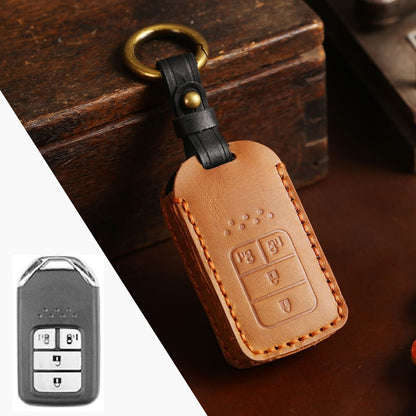 Honda CRV Lingpai XRV Civic Odyssey Elysion Accord Guandao Fit Leather Car Key Cover 2,3,4,5,6 Button