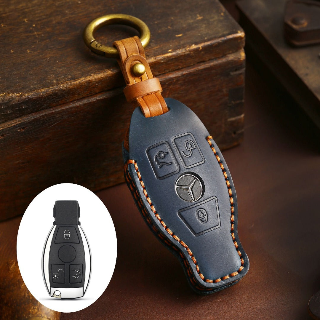 Mercedes Benz Leather Car Key Cover 2,3 Button