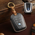 Carsine BMW I3 I8 Leather Car Key Cover Black
